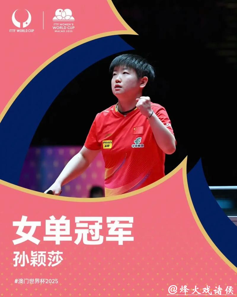 乒乓球亚洲杯:孙颖莎首夺女单冠军 王楚钦卫冕男单 乒乓球亚洲杯:孙颖莎首夺女单冠军 王楚钦卫冕男单